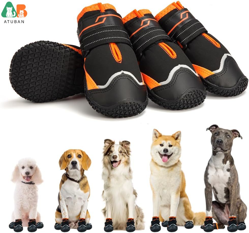 Dog Booties Paw Protector - ATUBAN untuk anjing antiselip sepatu bot