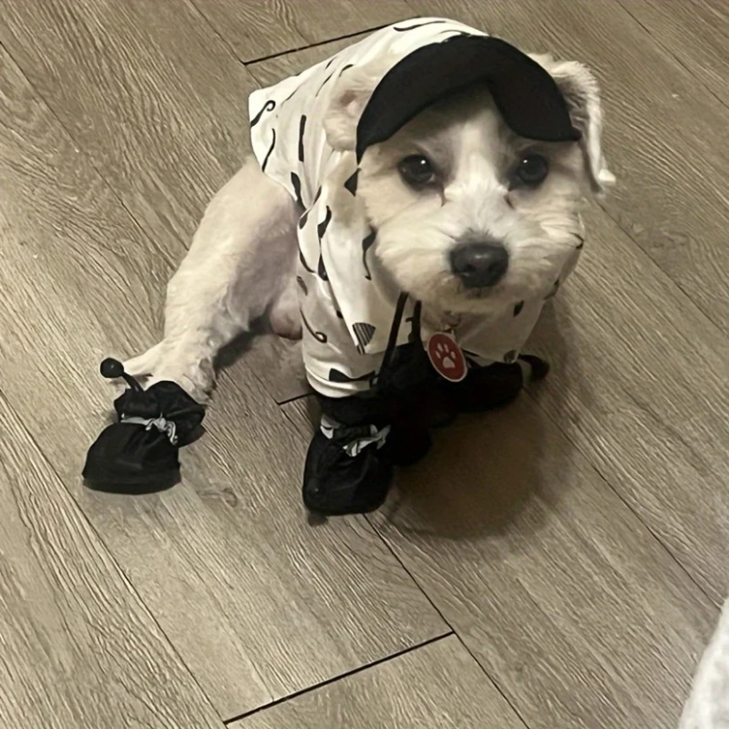 Dog Booties Paw Protector - 4 Buah Sepatu Bot Hujan Anjing