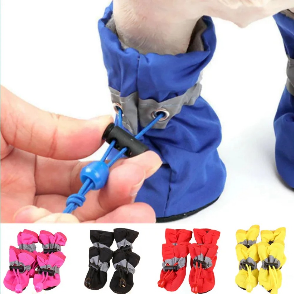 Dog Booties Paw Protector - Sepatu Pelindung Cakar Hewan Peliharaan Kecil