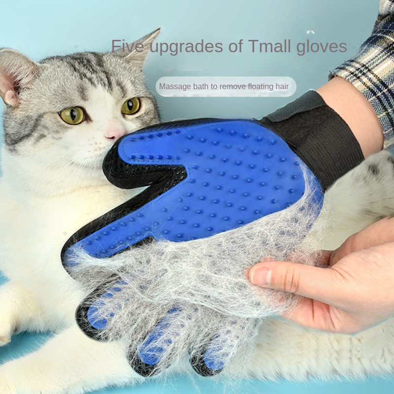 Pet Supplies Grooming Hours - Sarung Tangan Perawatan Hewan Peliharaan Silikon,