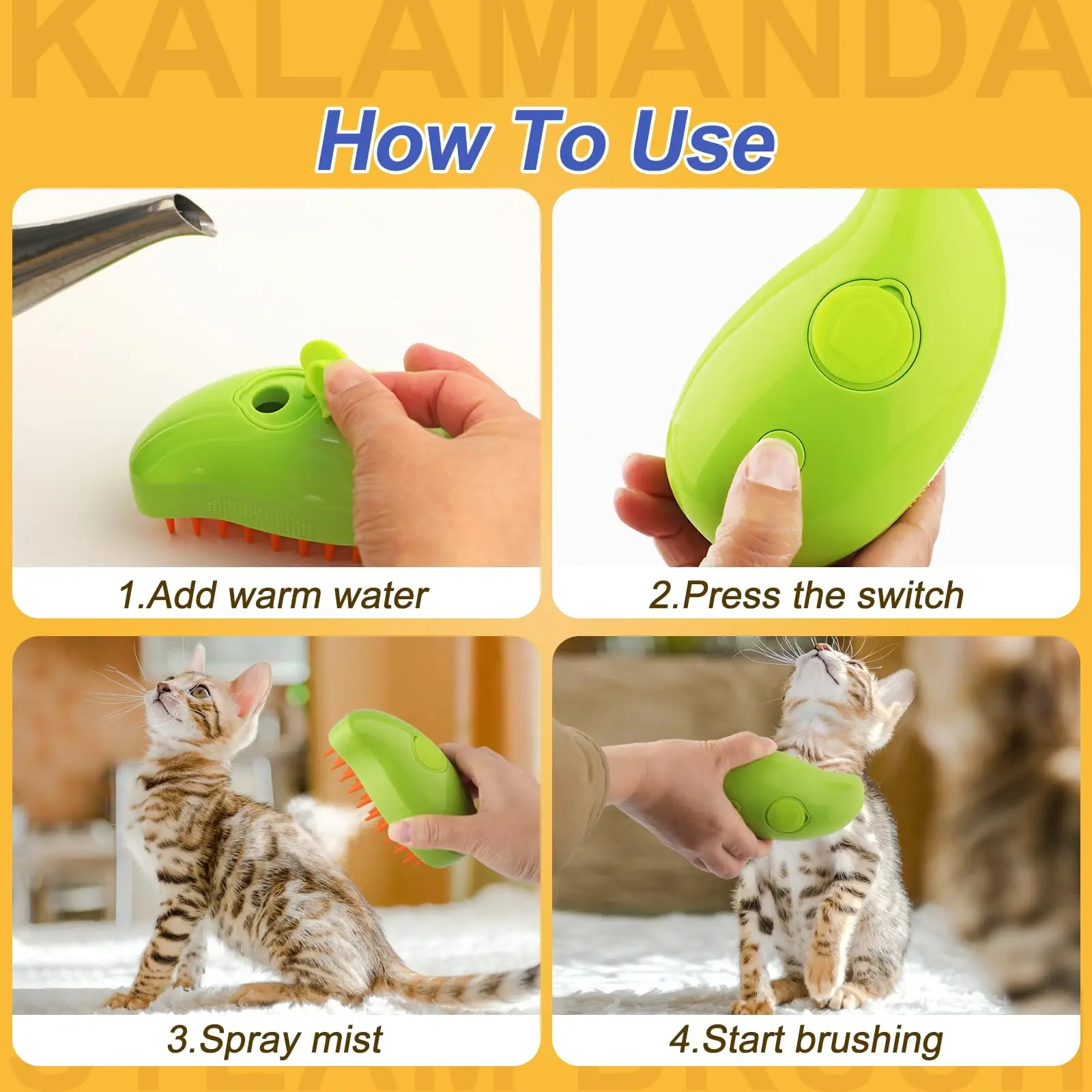 Sikat Kukus 3-In-1 untuk Akses - Pet Supplies Grooming Hours ulasan dan harga