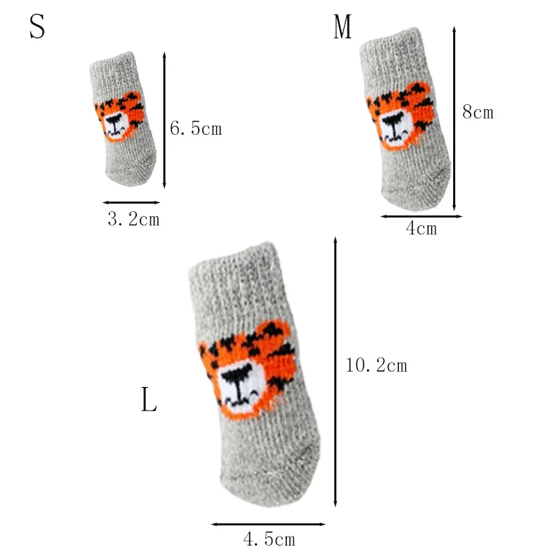 4Pcs Kaus Kaki Anjing Musim Di - Dog Booties Paw Protector ulasan dan harga