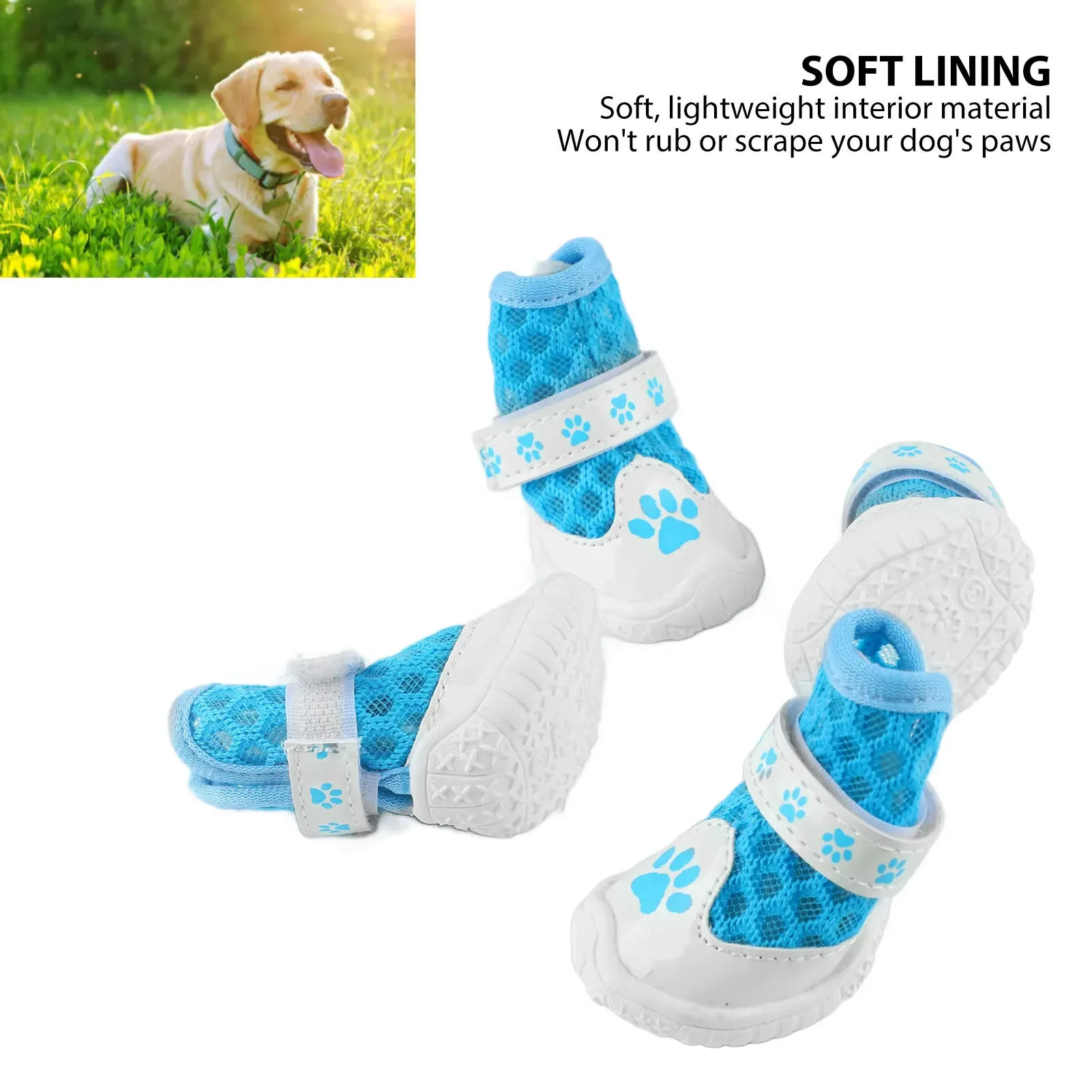 4 buah sepatu bot anjing musim - Dog Booties Paw Protector ulasan dan harga