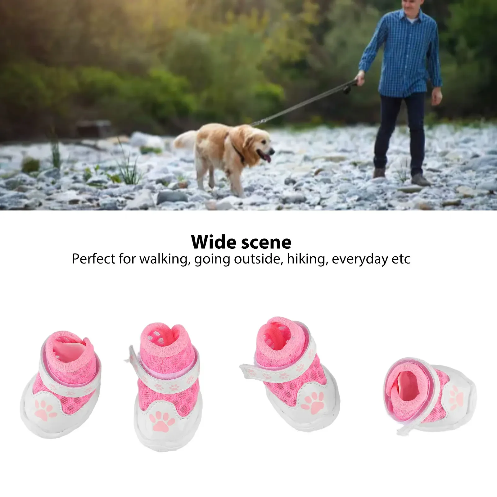 4 buah sepatu bot anjing musim - Dog Booties Paw Protector ulasan dan harga